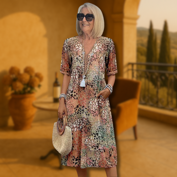 Paulette™ | Vibrant Midi Dress