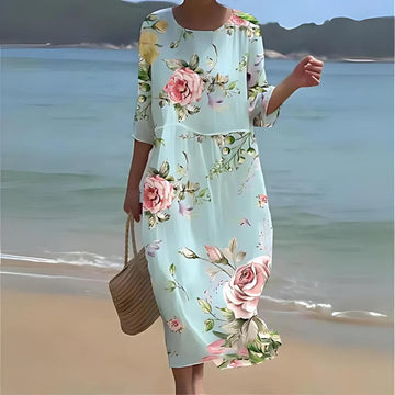 Simone - Elegant Floral Dress