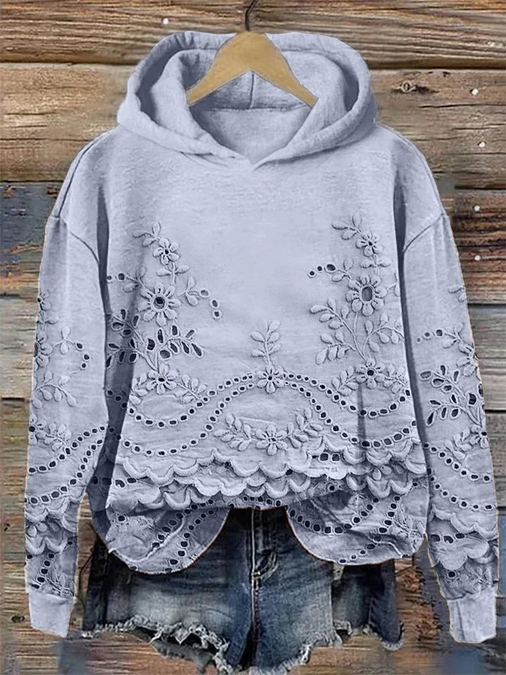 Lisa | Hoodie with Floral Embroidery