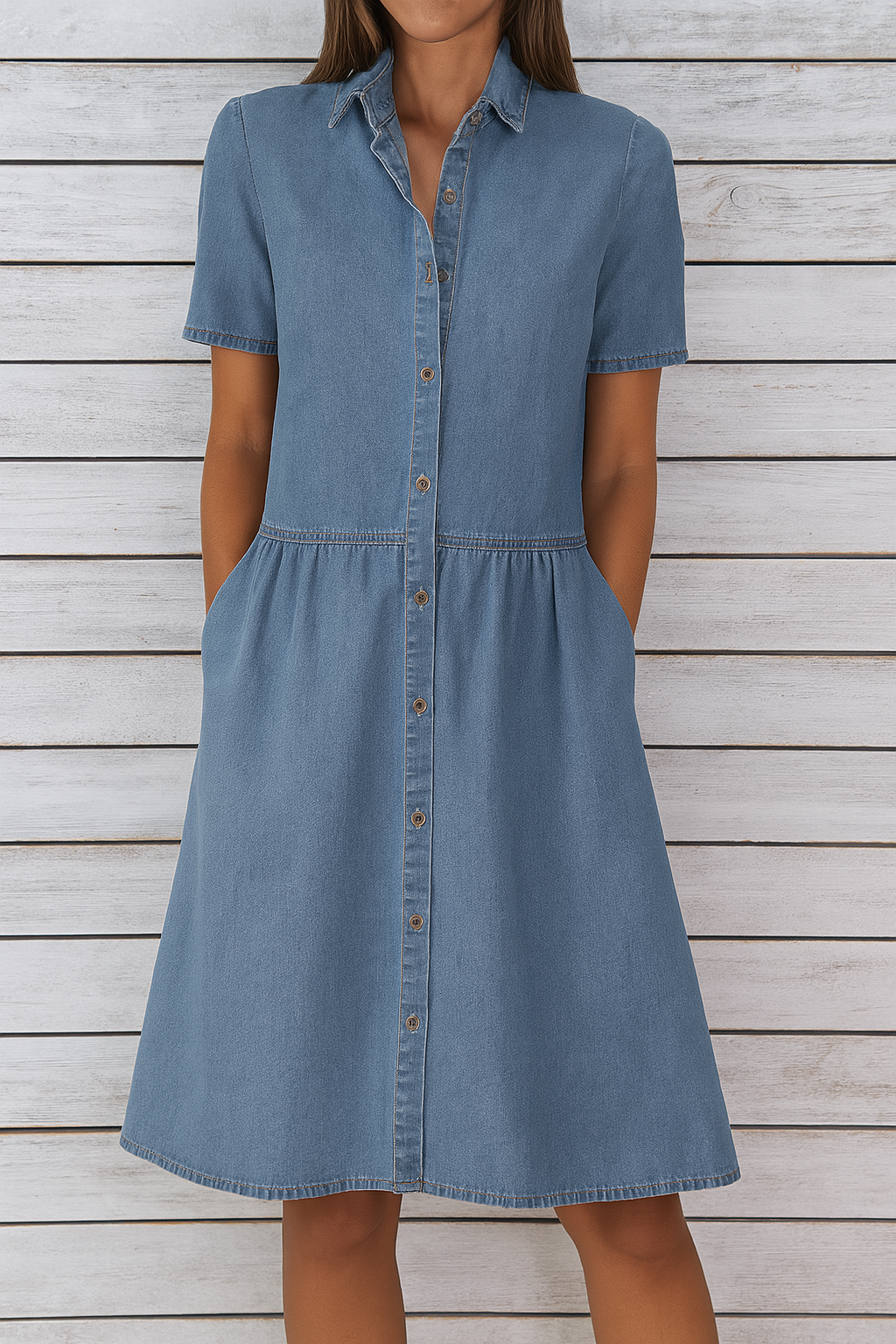 Isabella – Casual Denim Dress