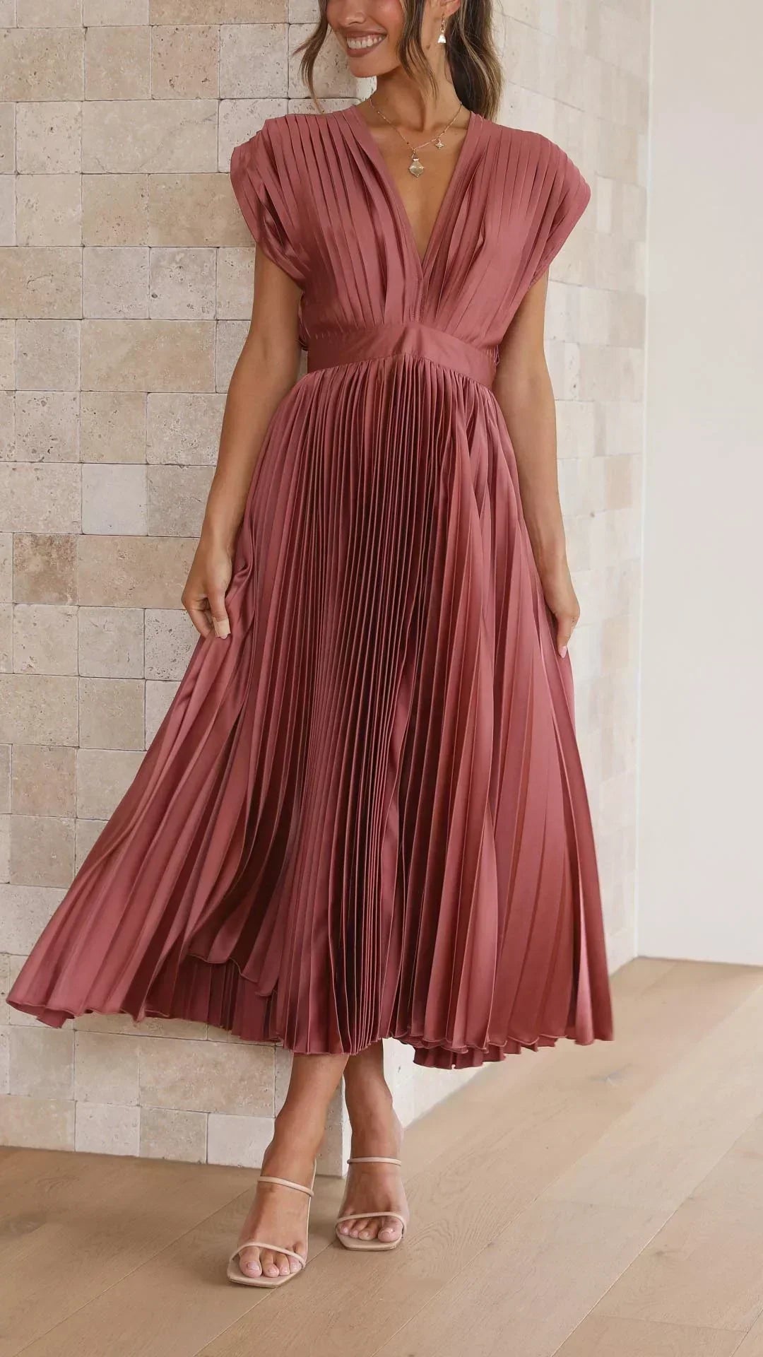 Alexis - Elegant Dress with Ruffles