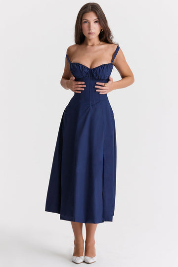 Elea | Midi Dress with Corset